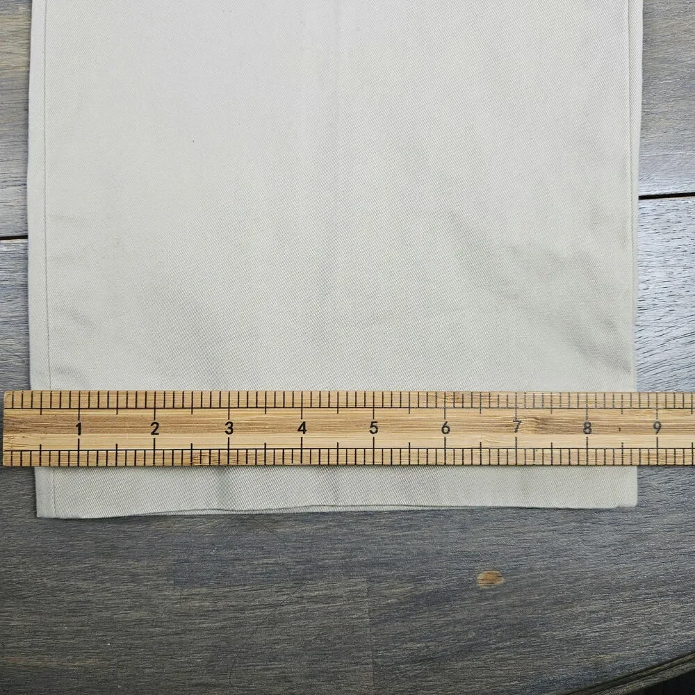 J.Crew Mens Classic Fit Khaki Cotton Chinos‎ Pants 36x30.5 Straight Tag 38x32